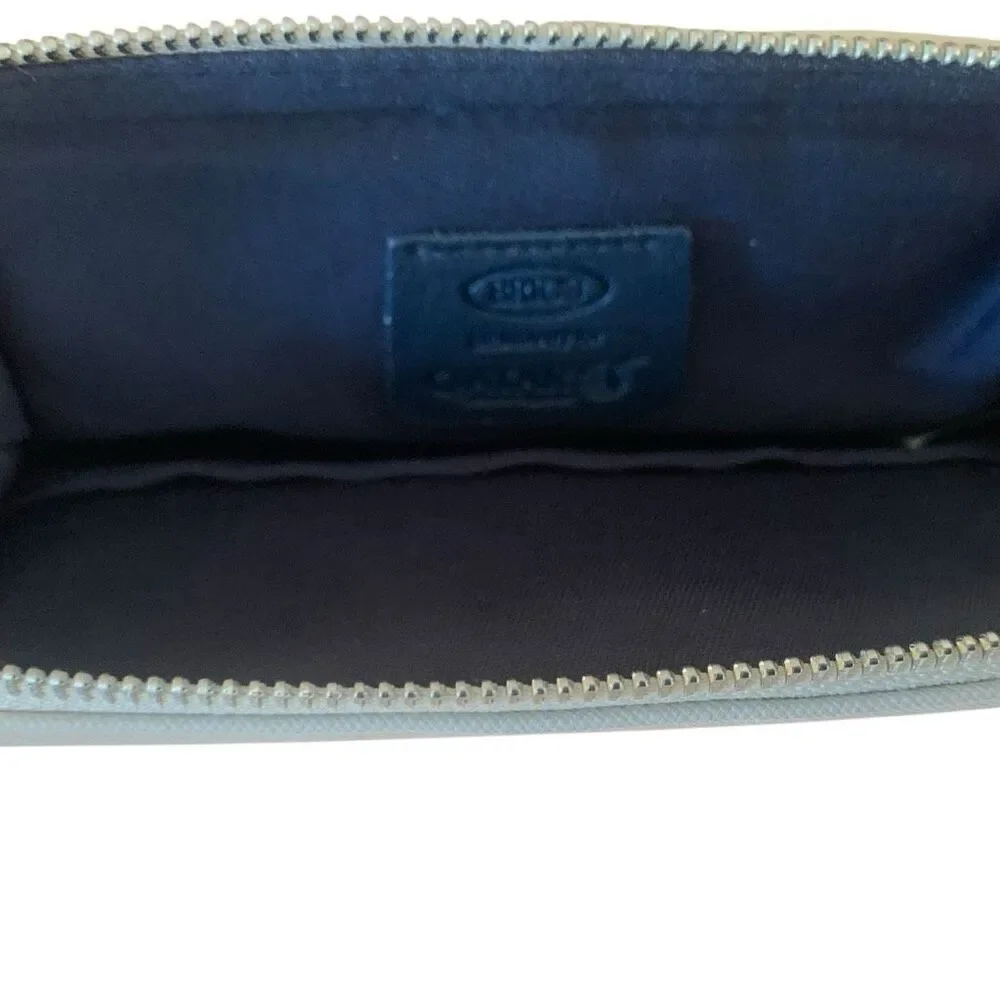 Bric’s x Qatar Airways Amenity Travel Pouch Beige Zip Case 8x5 EUC
